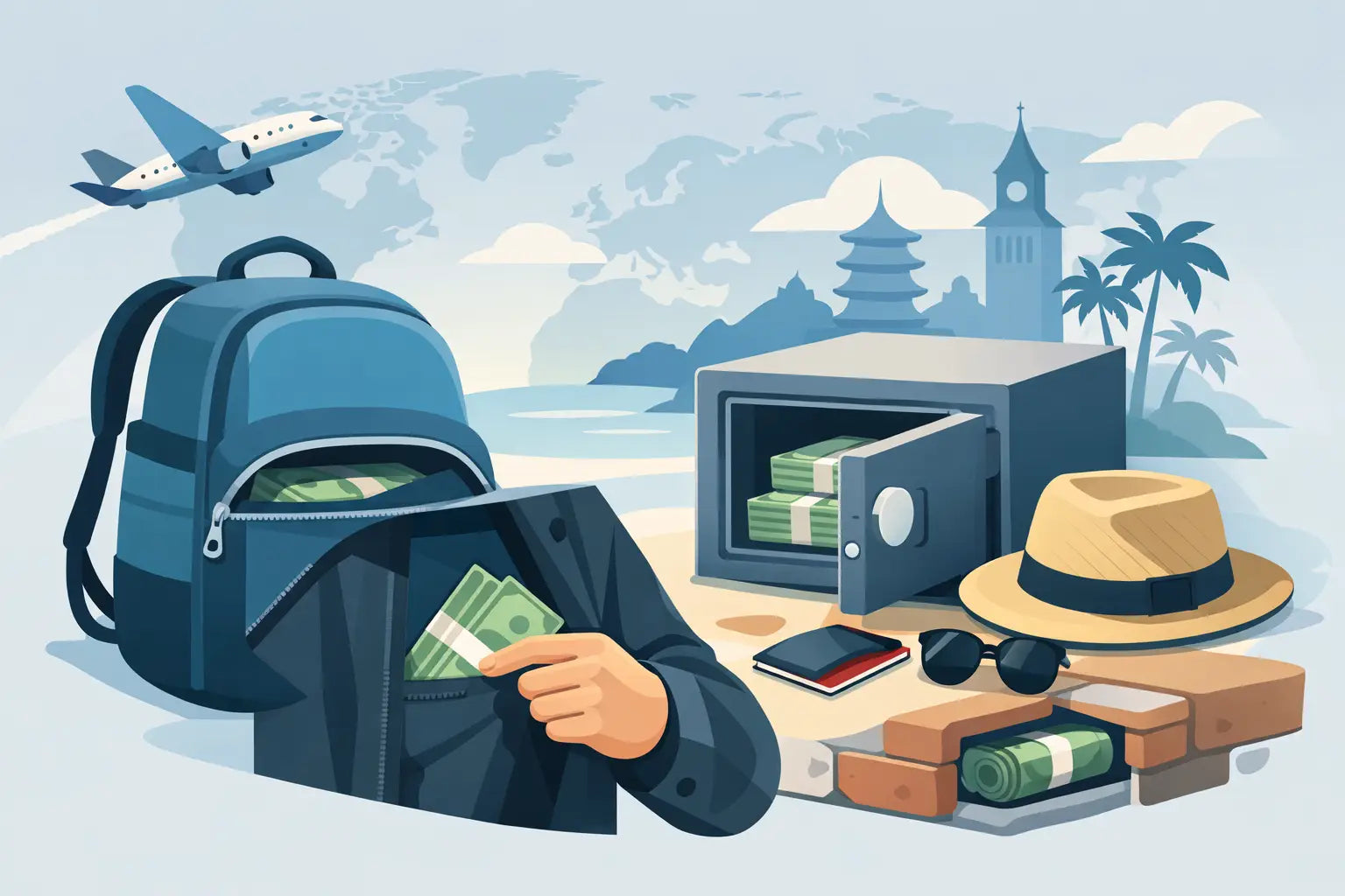 How to Store Emergency Cash Discreetly Abroad