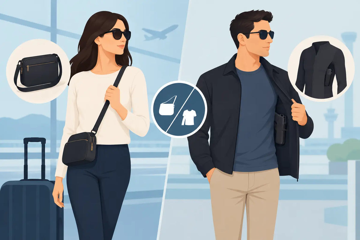 Crossbody Bag Versus Concealed Garments for Travel