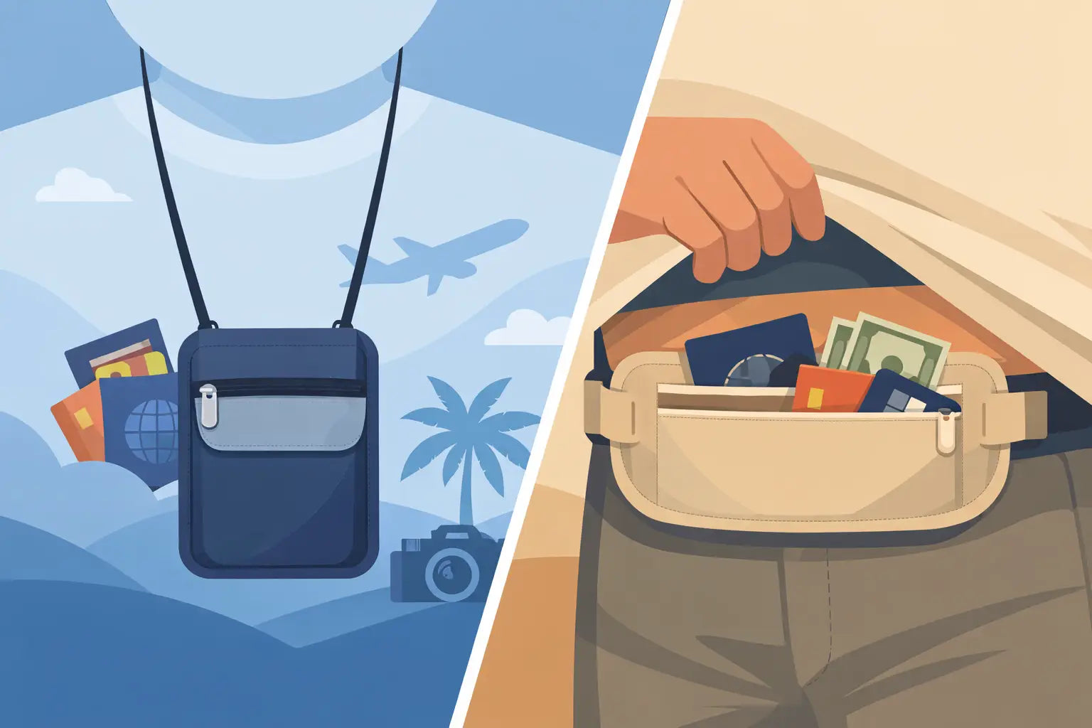 Neck Wallet vs Hidden Pockets for Travel