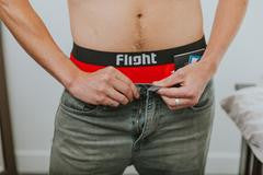 underwear with a pocket,zippered pocket